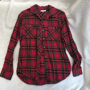 L.A. Hearts | Red Plaid Flannel